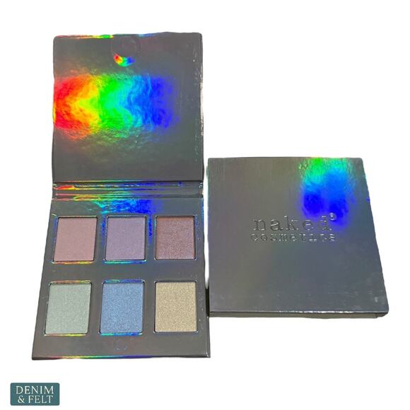 Naked Cosmetics Holographic Highlighter Palette 6 Iridescent Shades NEW - Picture 4 of 10